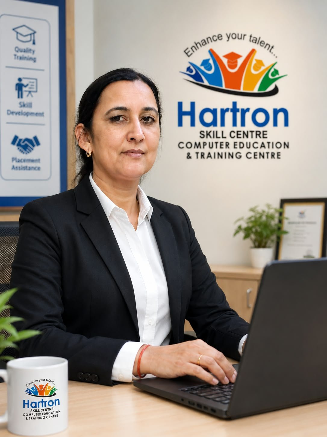Mrs. Santosh Choudhary Director and Lead Trainer at HARTRON Skill Centre Kaithal